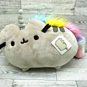NWT Pusheen Gray Rainbow Unicorn Cat Pusheenicorn 12" Plush by Gund 2018